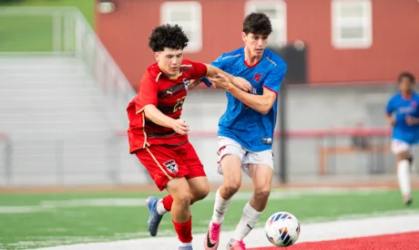 MHS boys' soccer team passes by rival UHS, 2-0